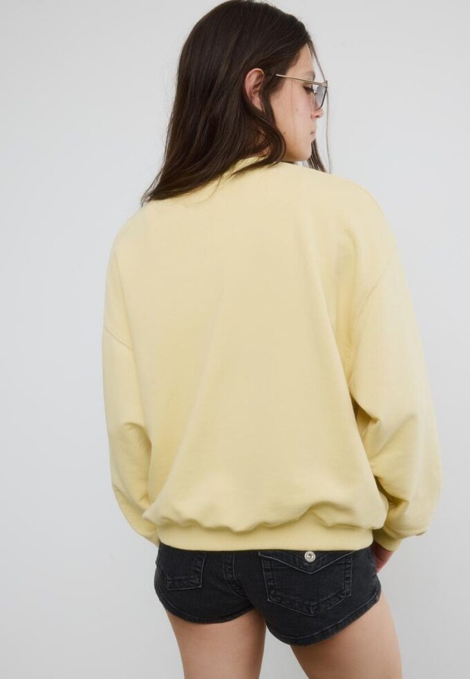 Sweats à manches longues et col rond avec inscription