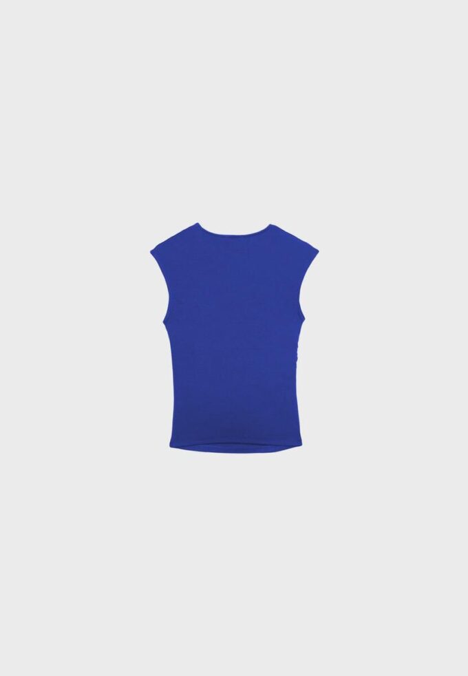 T-shirt ajusté froncé basique