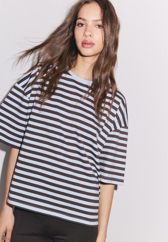 T-shirt ample à manches courtes