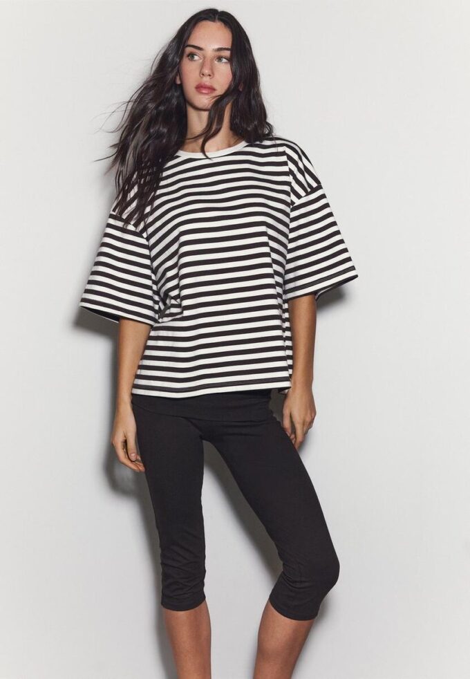 T-shirt ample à manches courtes