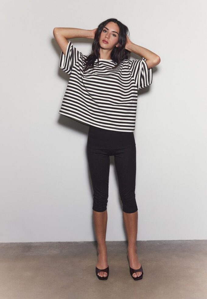 T-shirt ample à manches courtes