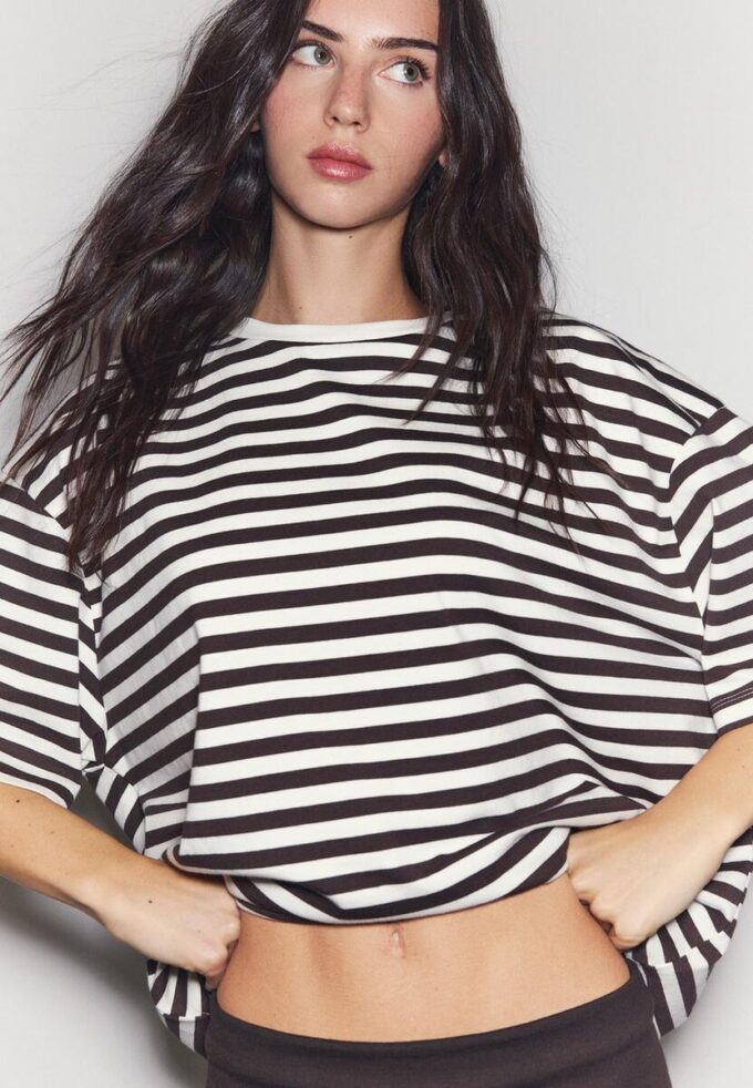 T-shirt ample à manches courtes