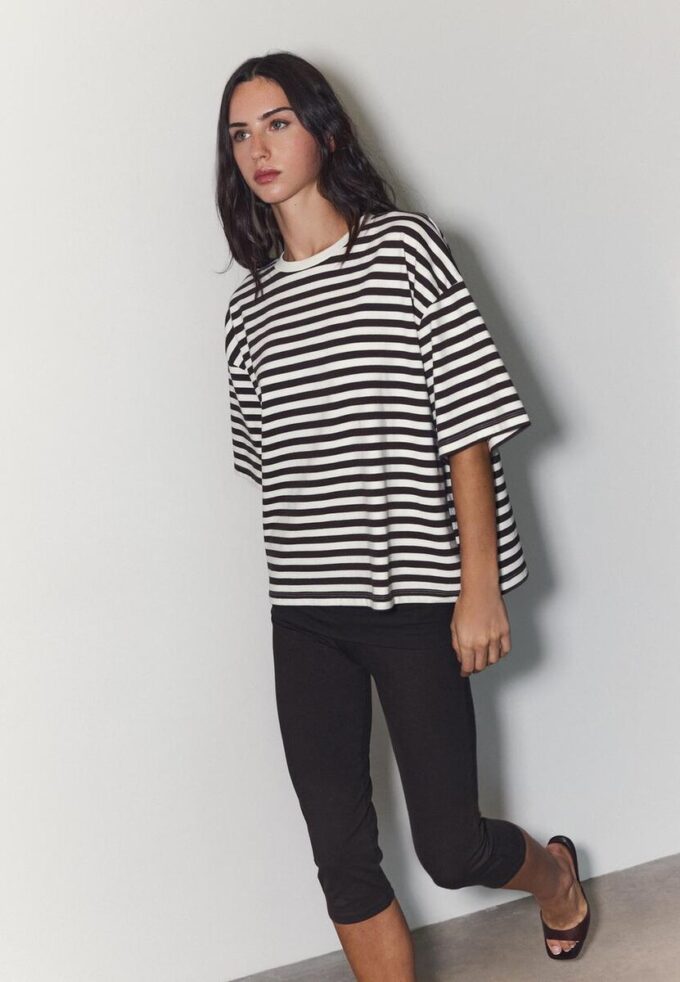 T-shirt ample à manches courtes