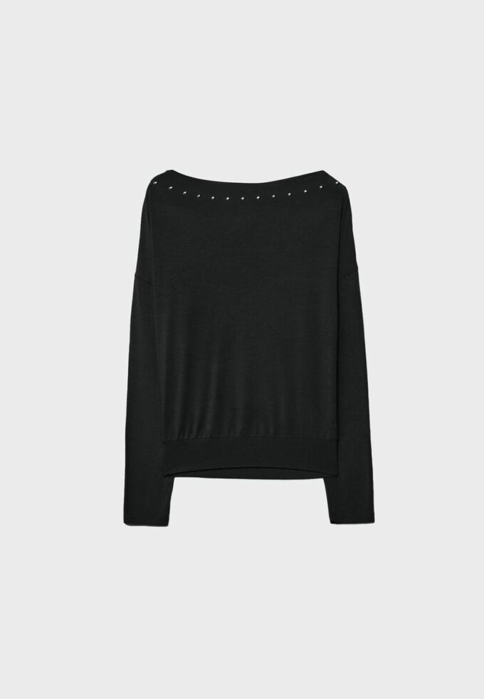 T-shirt asymétrique à clous