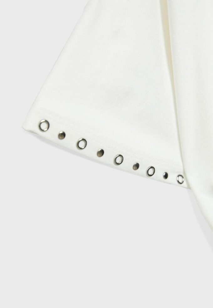 T-shirt asymétrique à clous