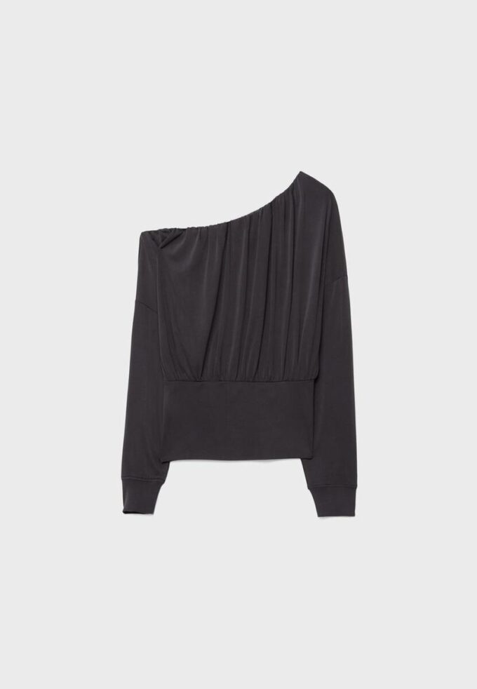 T-shirt asymétrique Toucher doux T-shirt asymétrique Toucher doux