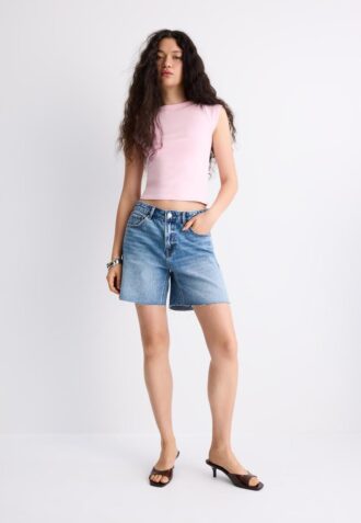 T-shirt basique à col bateau