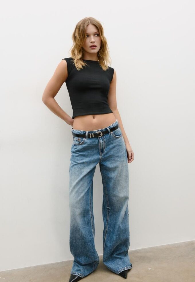 T-shirt basique à col bateau