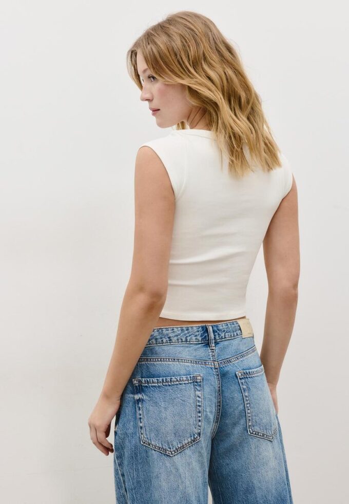 T-shirt basique à col bateau