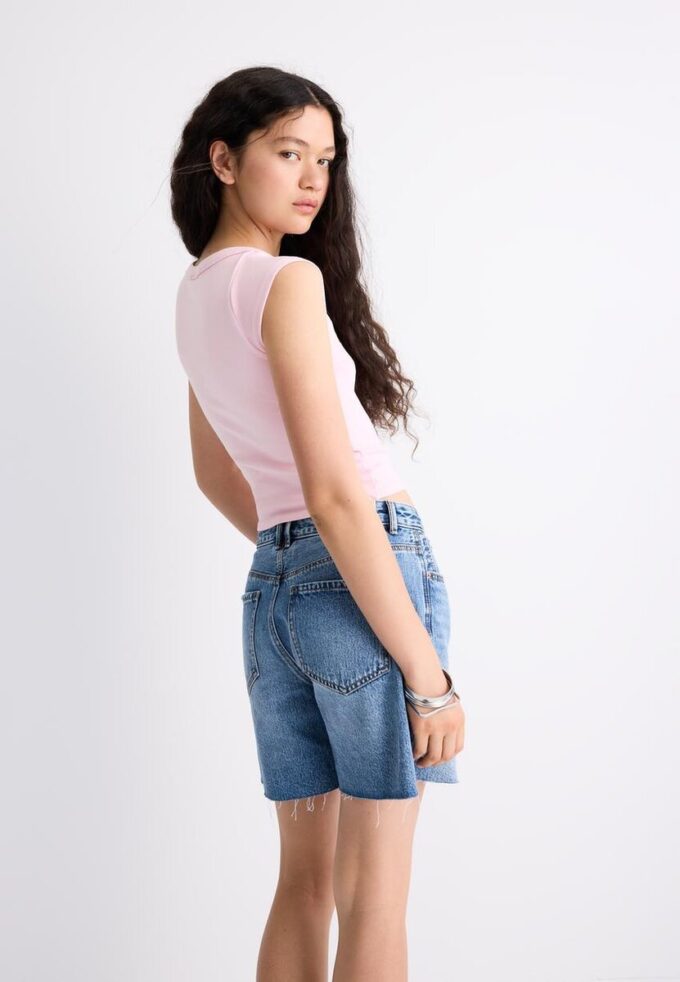 T-shirt basique à col bateau