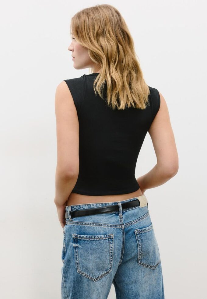 T-shirt basique à col bateau