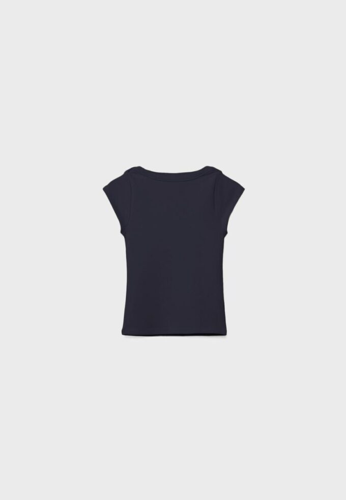 T-shirt basique à col bateau