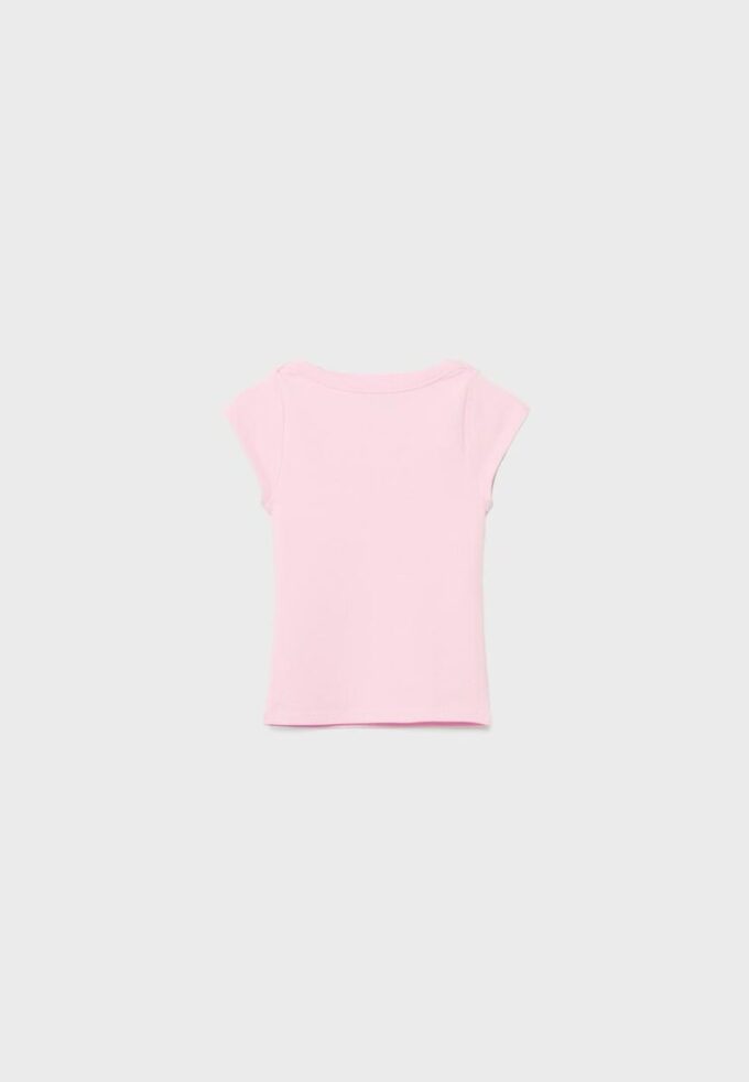 T-shirt basique à col bateau