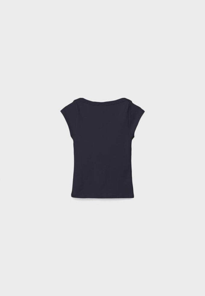 T-shirt basique à col bateau