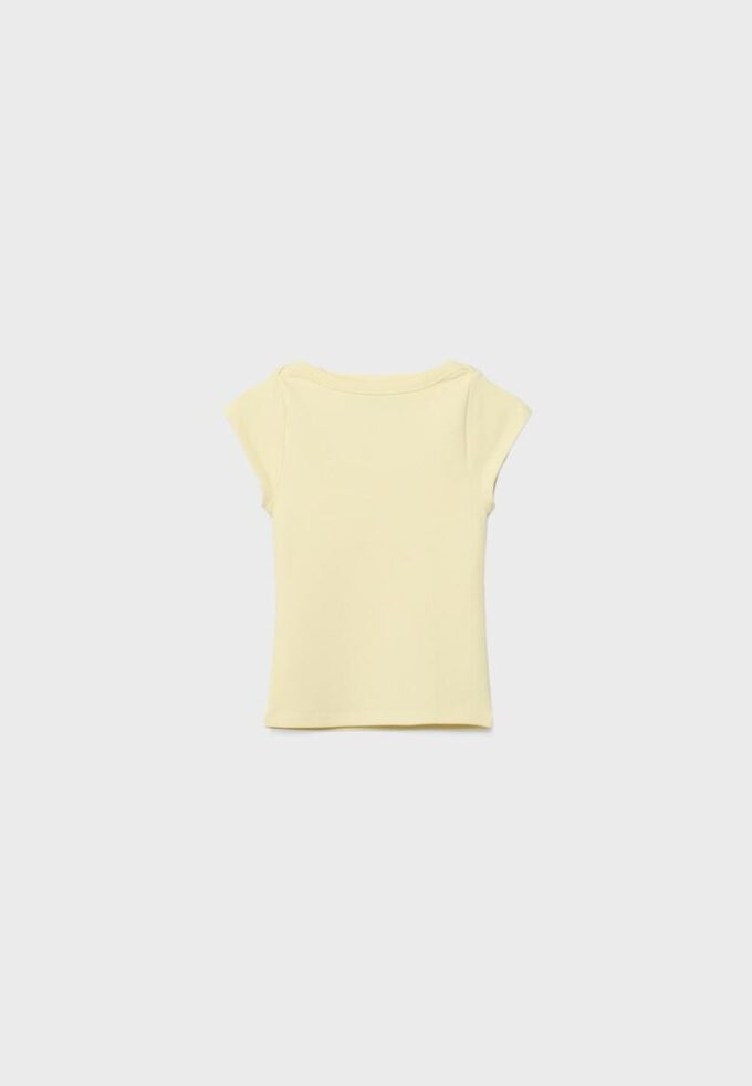 T-shirt basique à col bateau