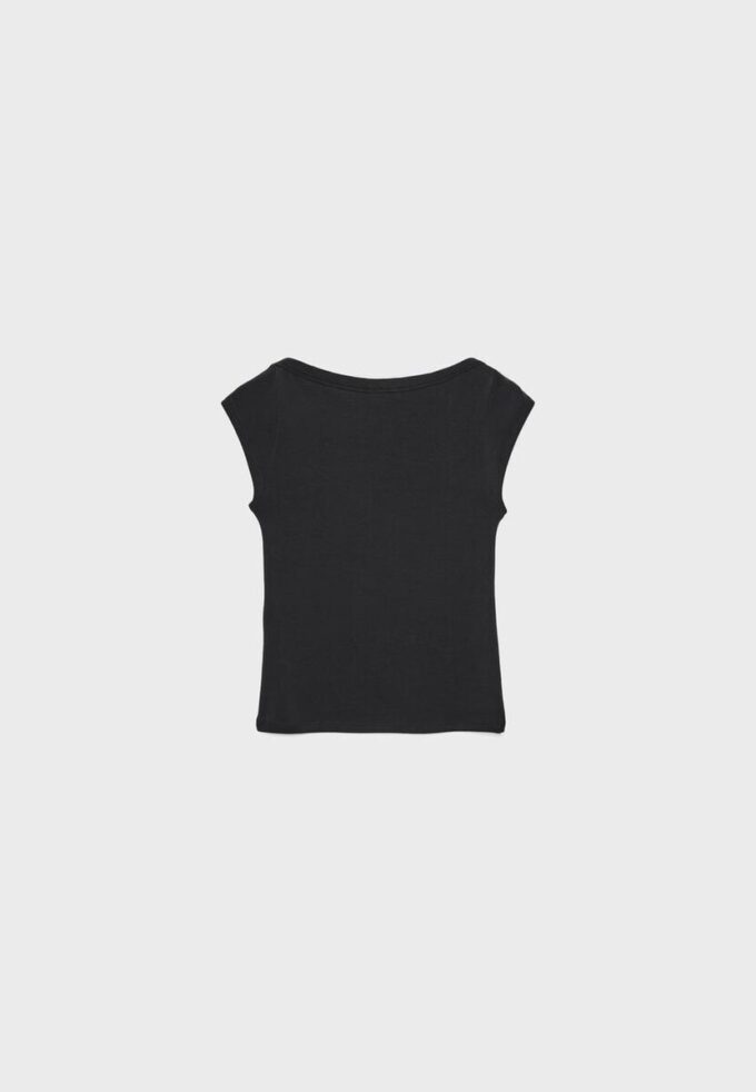 T-shirt basique à col bateau