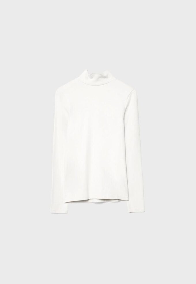 T-shirt basique à col montant