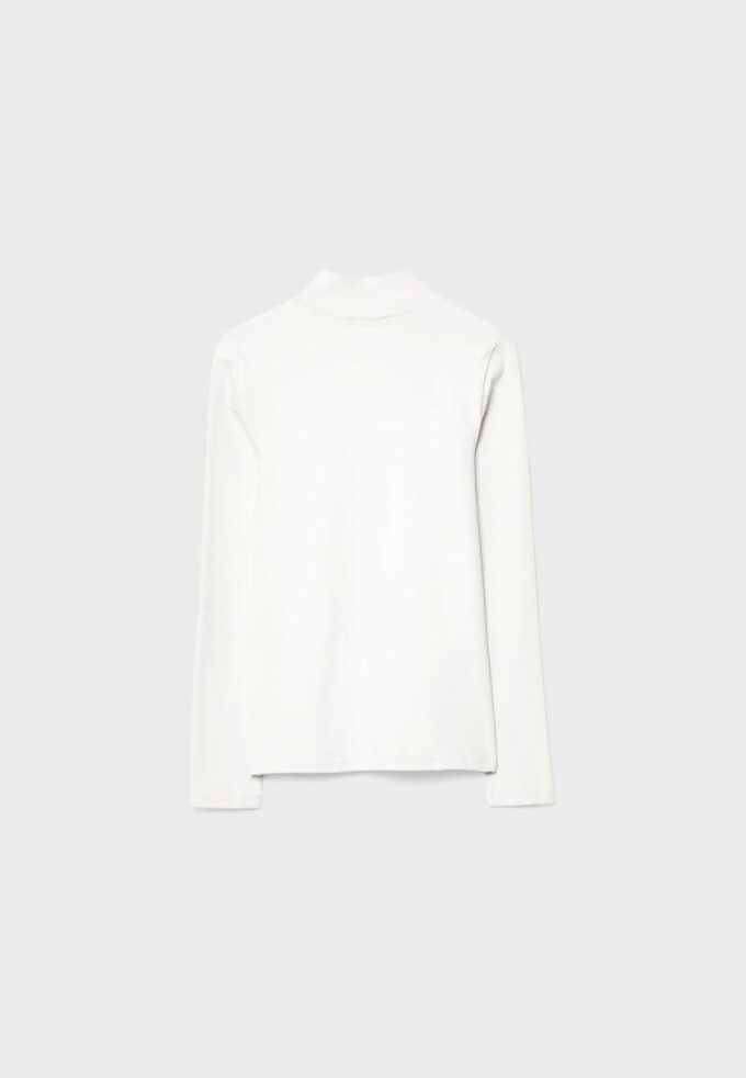 T-shirt basique à col montant