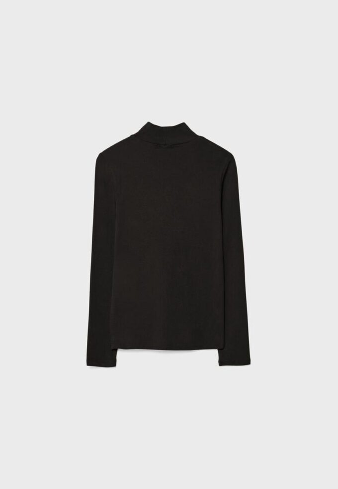 T-shirt basique à col montant