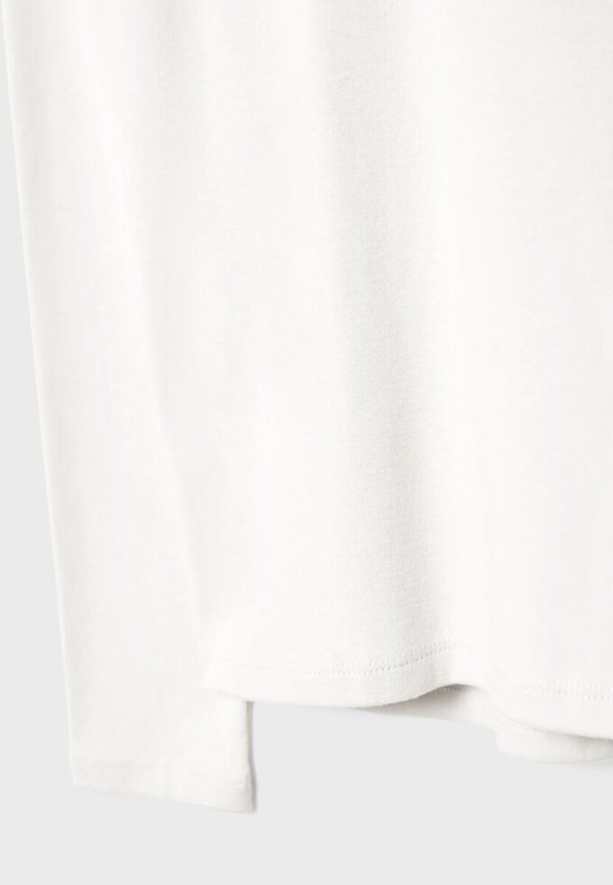 T-shirt basique à col montant