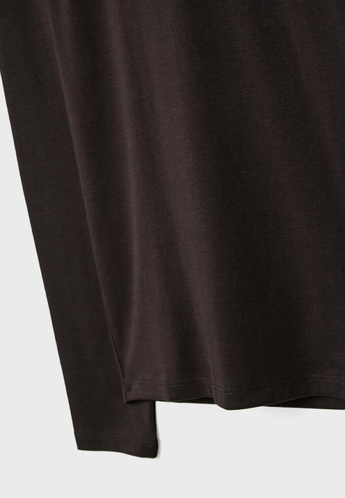 T-shirt basique à col montant