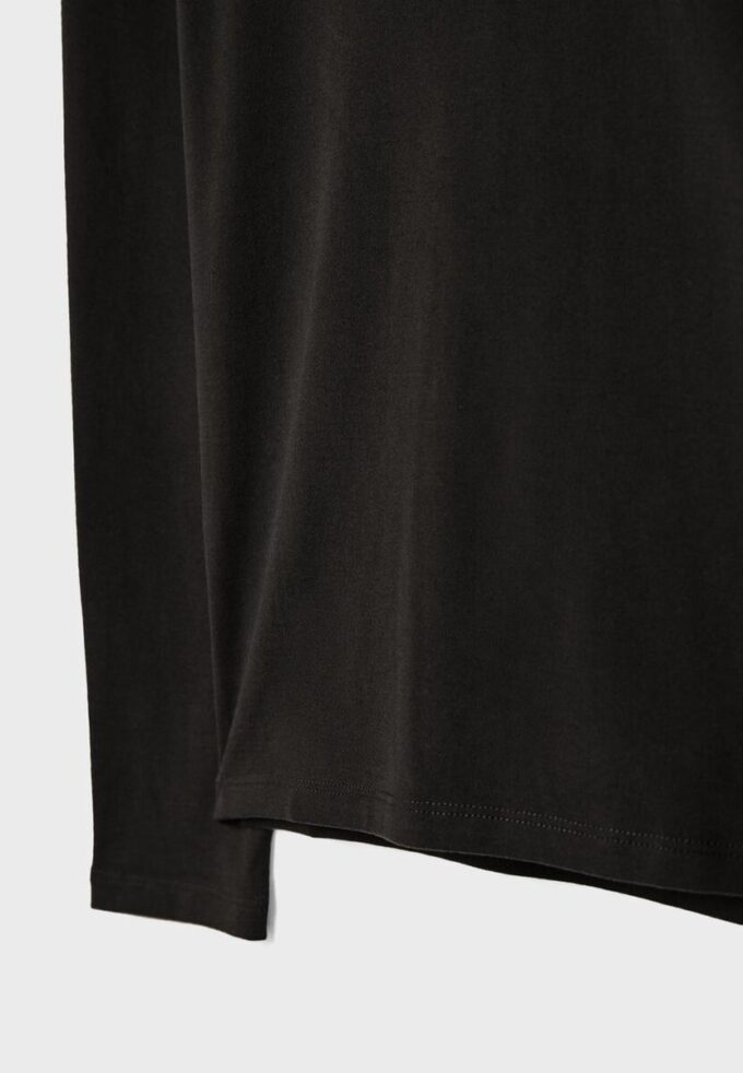 T-shirt basique à col montant