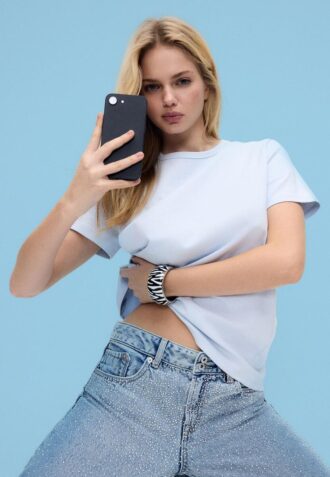 T-shirt basique coupe classique au toucher doux