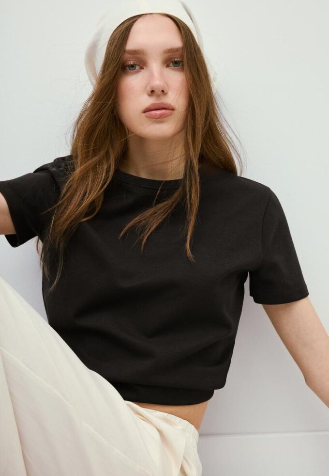 T-shirt basique coupe classique au toucher doux