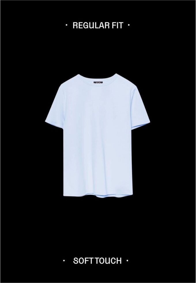 T-shirt basique coupe classique au toucher doux