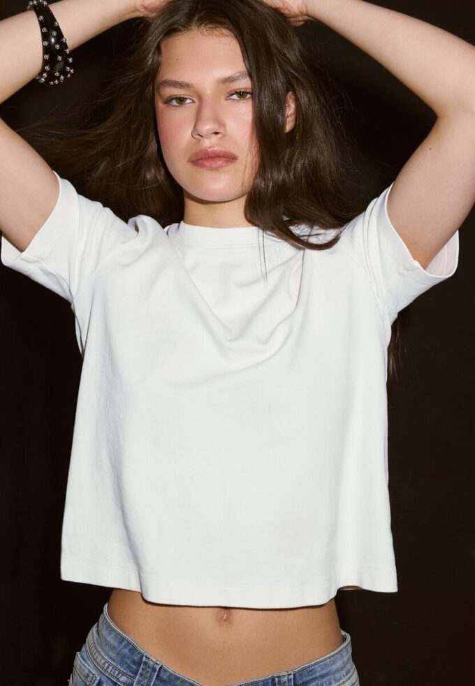 T-shirt basique coupe classique épais