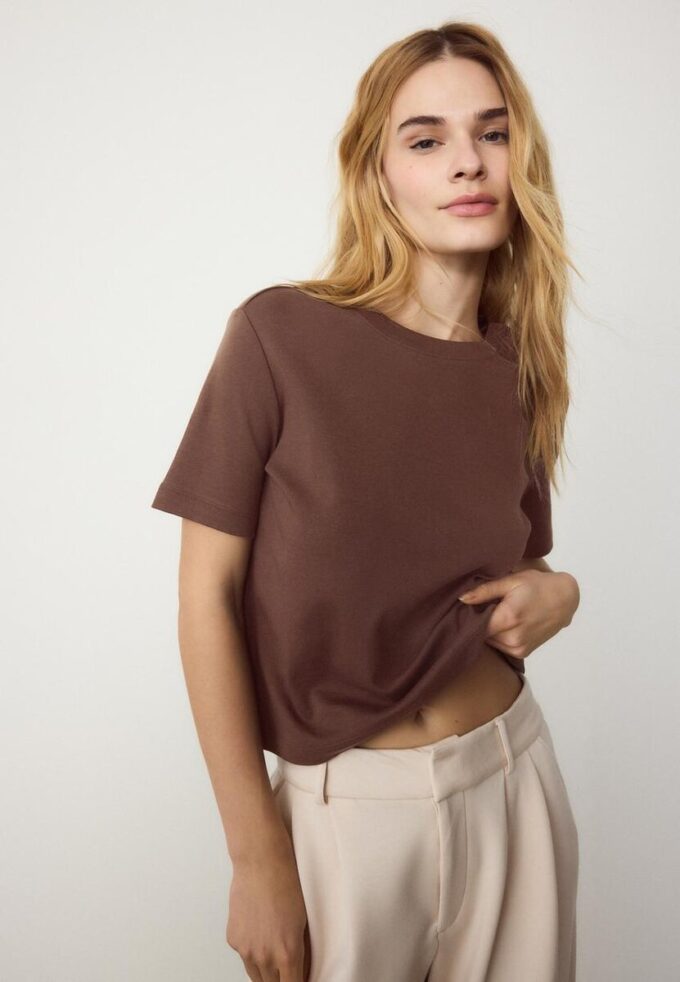 T-shirt basique coupe classique épais