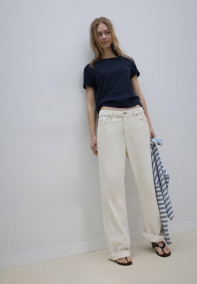 T-shirt basique coupe classique épais