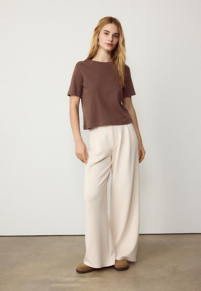 T-shirt basique coupe classique épais