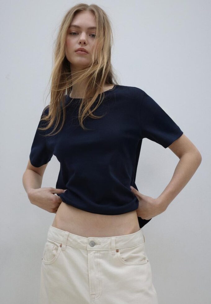 T-shirt basique coupe classique épais