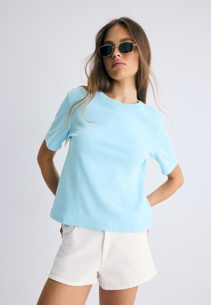 T-shirt basique coupe classique épais