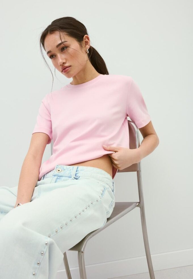 T-shirt basique coupe classique épais