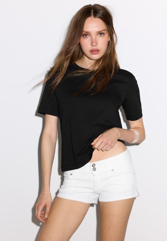 T-shirt basique coupe classique épais