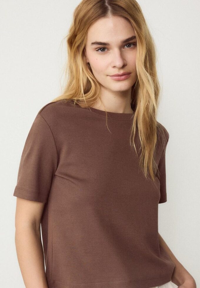 T-shirt basique coupe classique épais