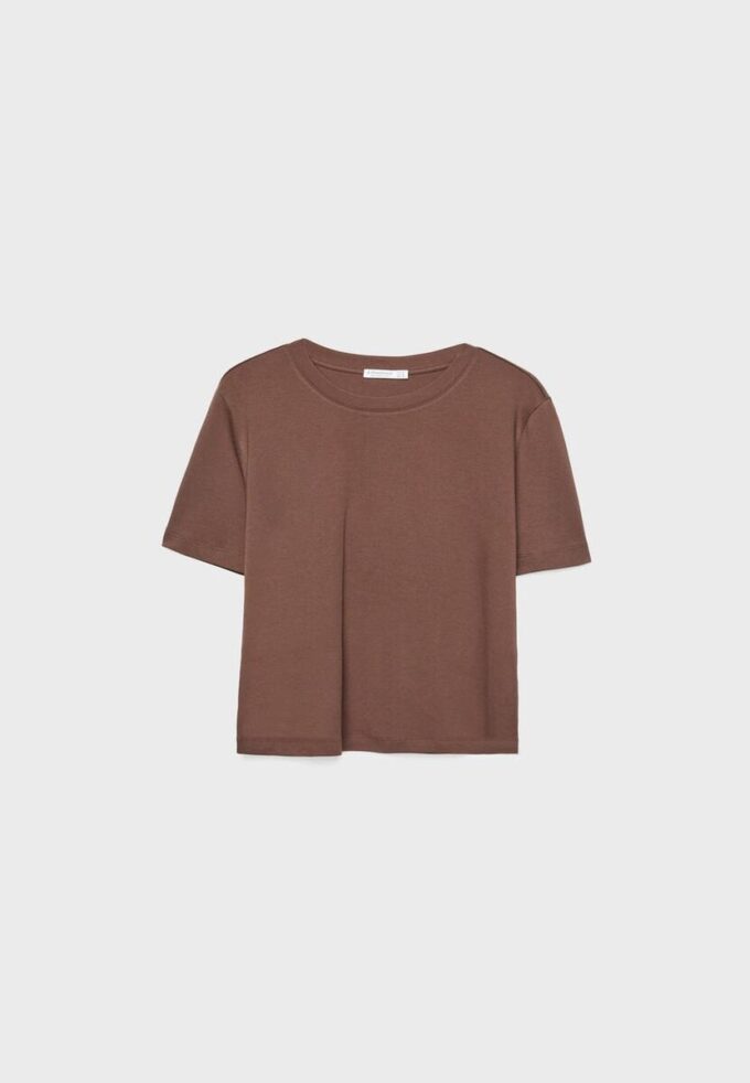 T-shirt basique coupe classique épais