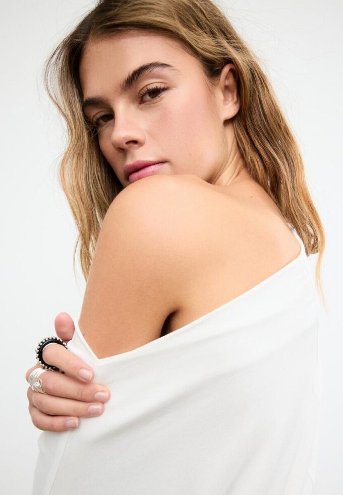 T-shirt basique à manches chauve-souris