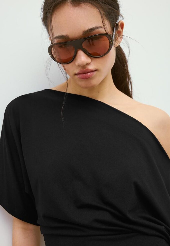 T-shirt basique à manches chauve-souris