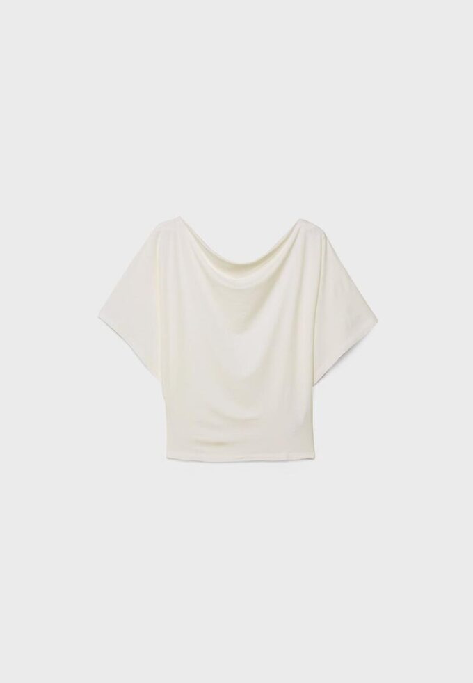 T-shirt basique à manches chauve-souris