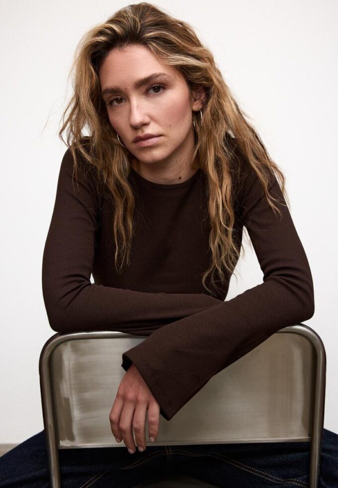 T-shirt basique à manches cloche