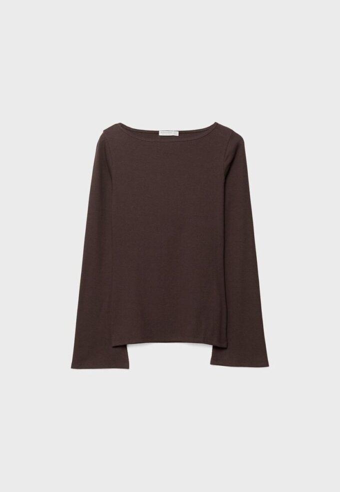 T-shirt basique à manches cloche