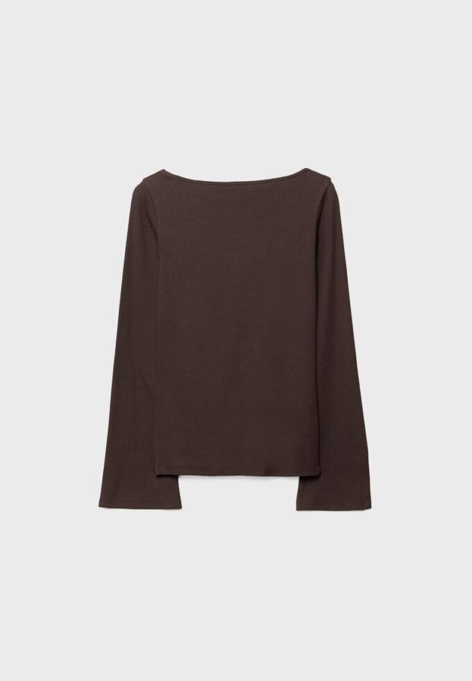 T-shirt basique à manches cloche