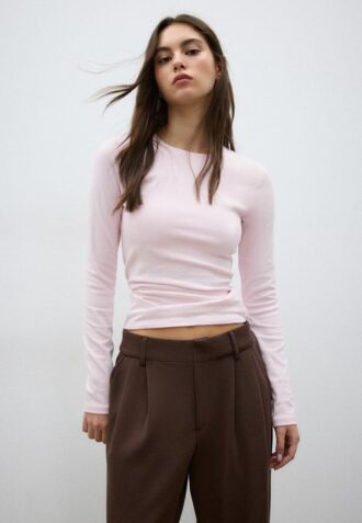 T-shirt basique à manches longues