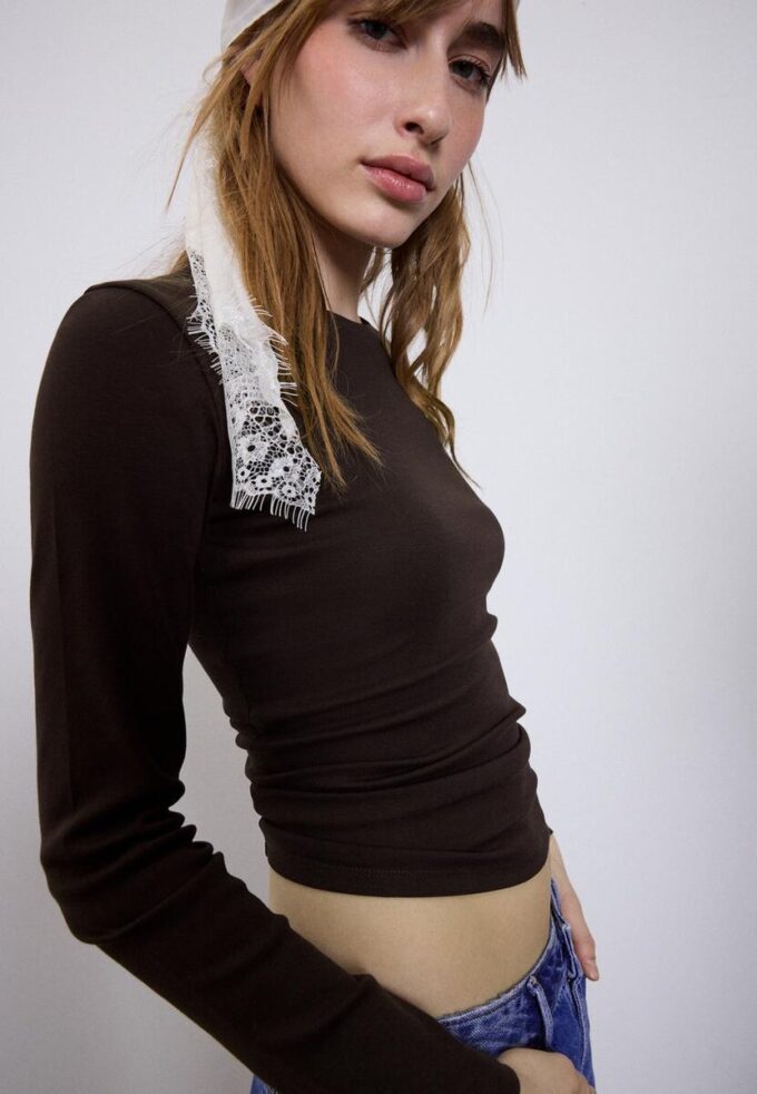 T-shirt basique à manches longues T-shirt basique à manches longues