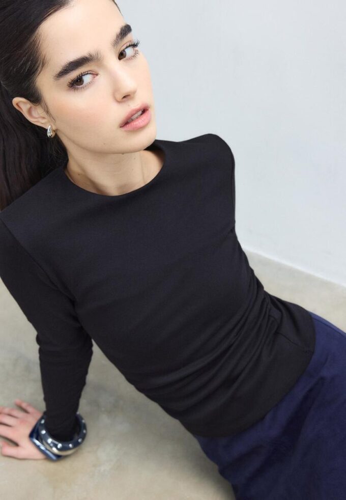 T-shirt basique à manches longues