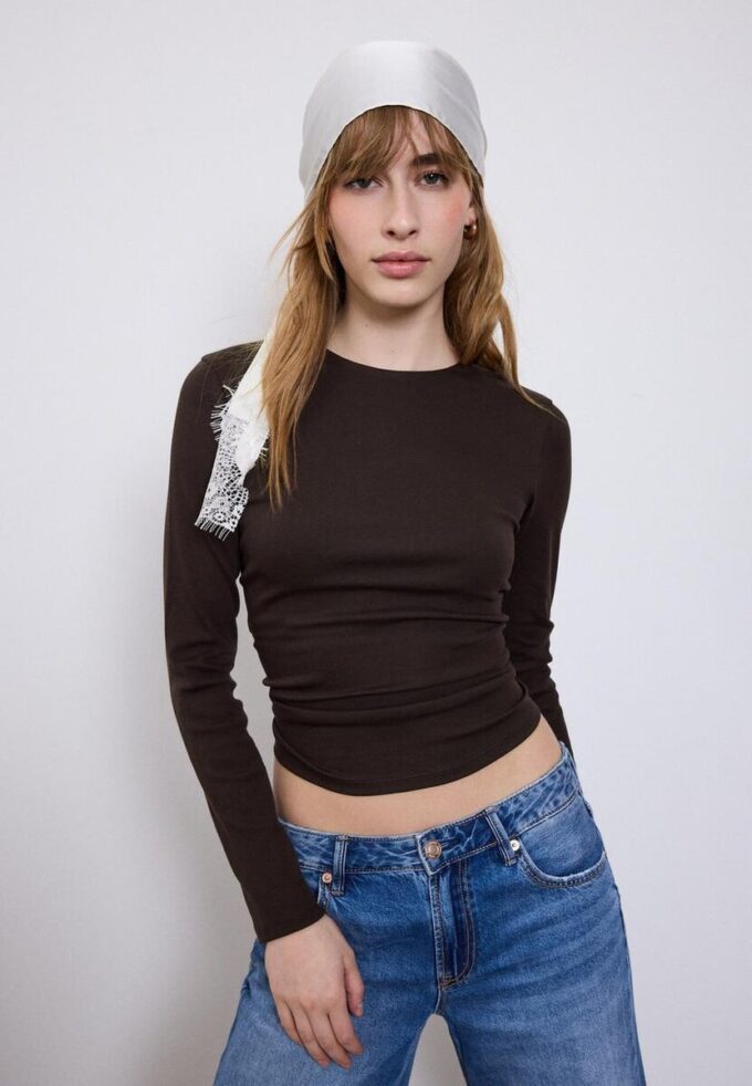 T-shirt basique à manches longues T-shirt basique à manches longues