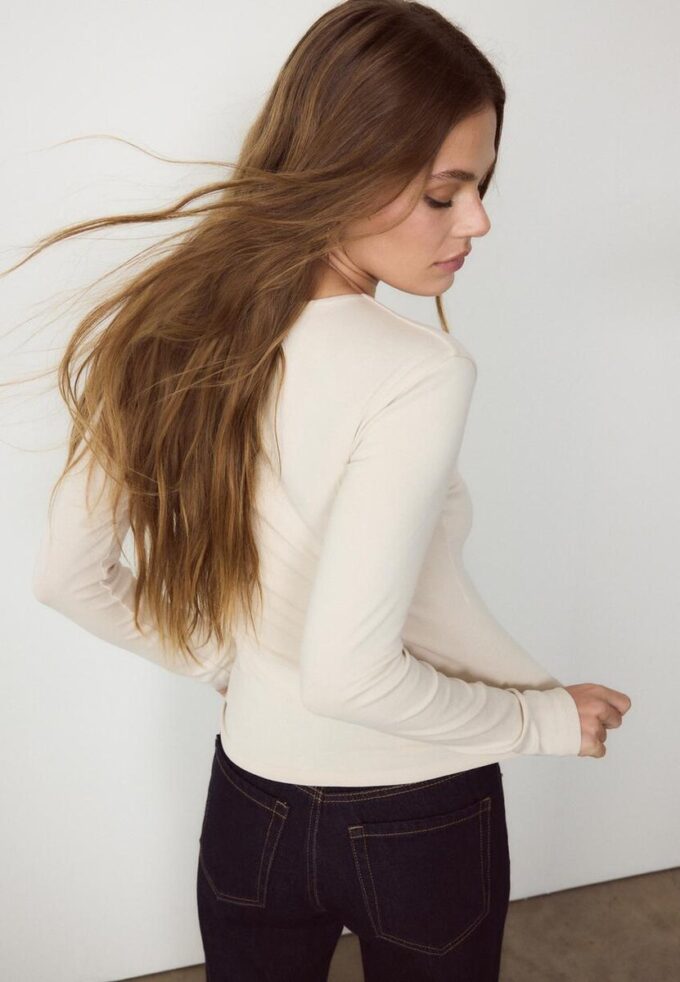 T-shirt basique à manches longues T-shirt basique à manches longues